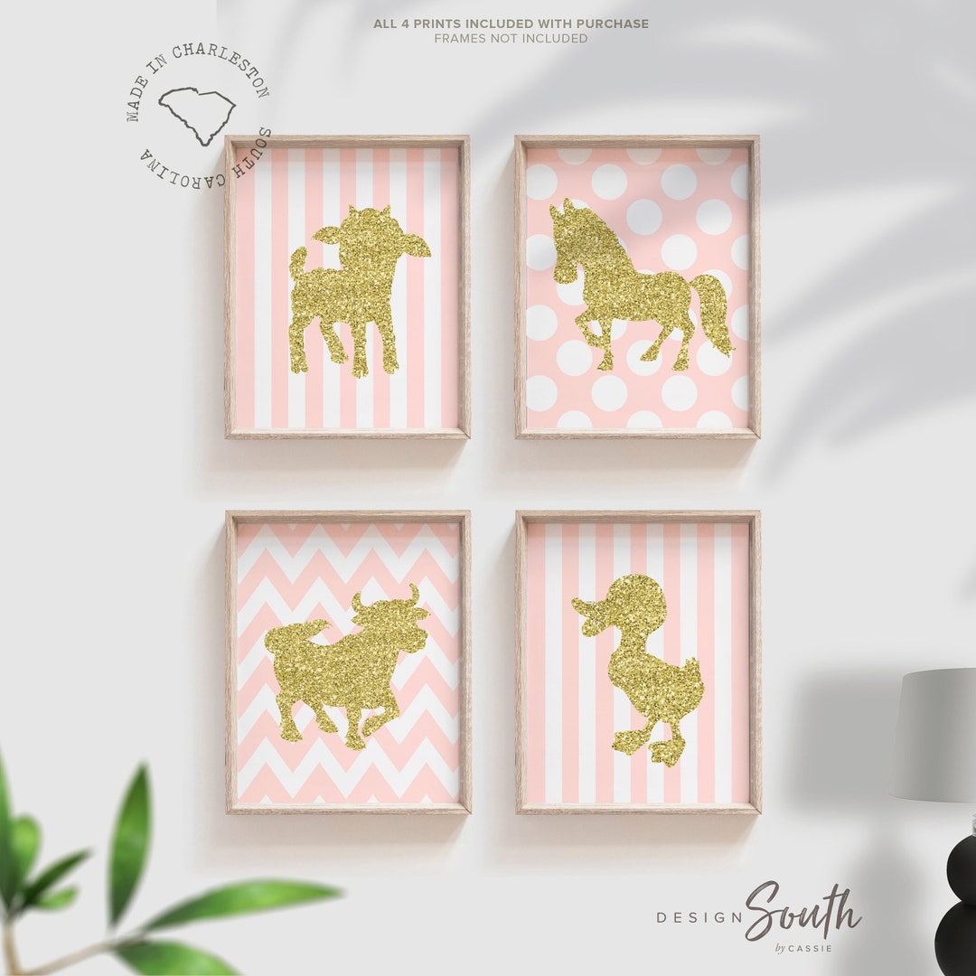 Farm Nursery Decor Farm Animals Baby Girl Nursery Baby Farm Etsy