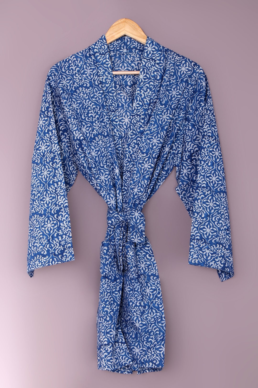 Bridal Robe Dressing Gown Vintage Kimono Silk Kimono Robe Etsy