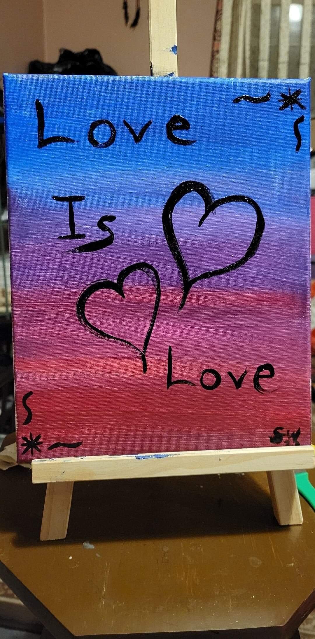 LGBT Love is Love paintings Etsy