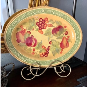 Chris Madden Home Collection for JC Penney, Marsala Platter 17.5” Tuscan Style