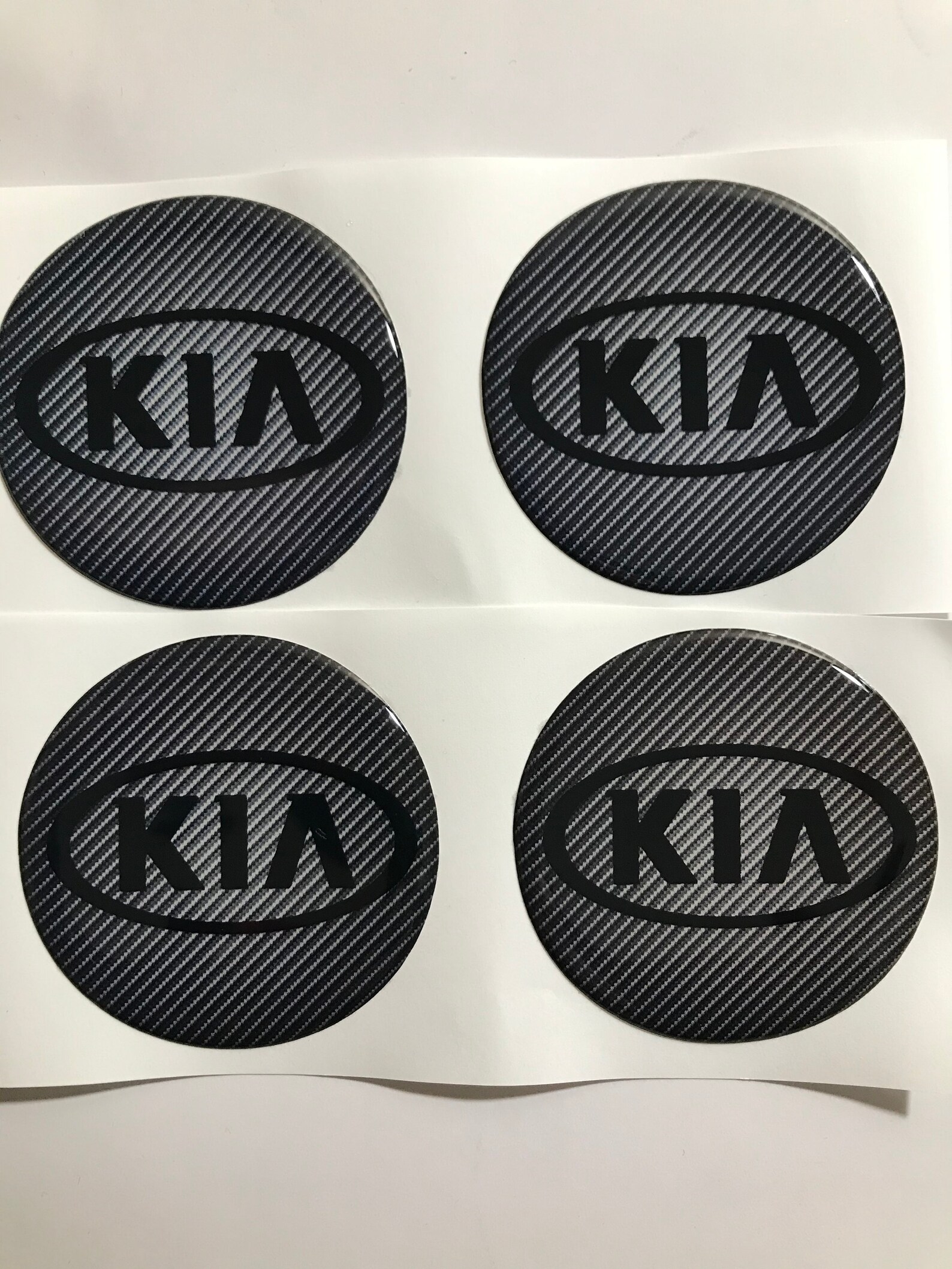 Silikon Hand Made Kia Logo Emblem Sticker All Sizes Wheels Etsy