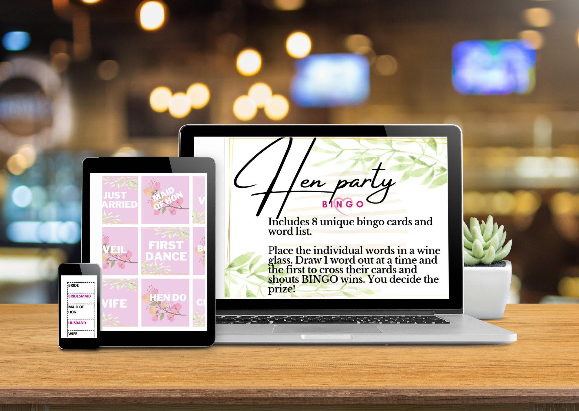 digital printable hen party games advice for the bride etsy