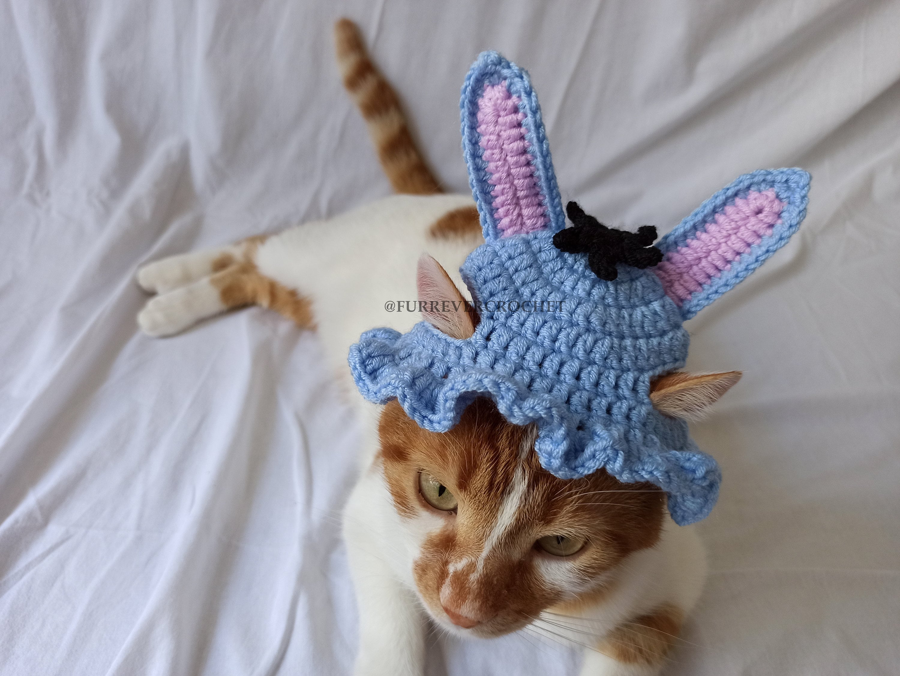 Eeyor Crochet Bucket Hat for Cats and Dogs Winnie the Pooh Etsy
