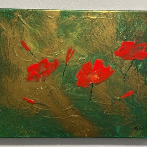 Abstract Flowers Paintings  Flowers, Acrylic paints, abstract painting Decor wall. Original Abstract Painting.