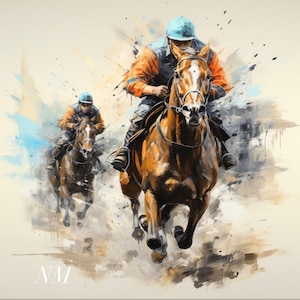 Horse racing Fine Art Photography & Paintings, poster. print, wall decor. Home decor. Horse art
