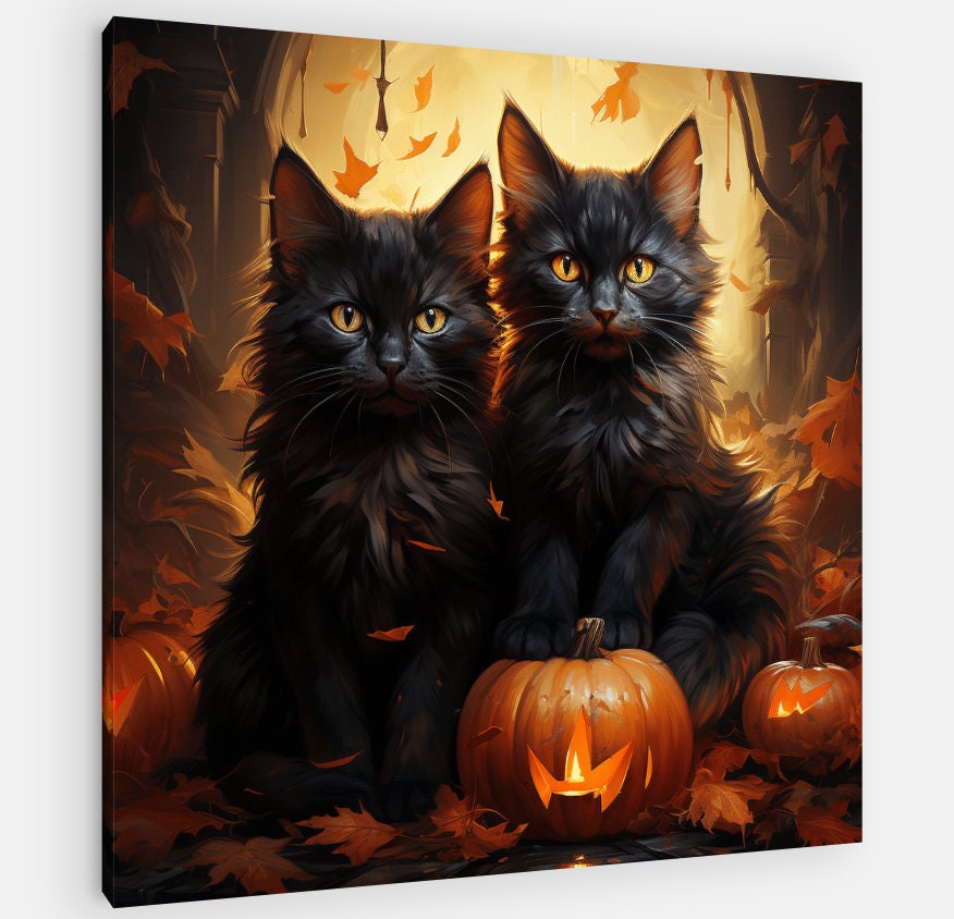 Horeset Halloween Black Cat Pumpkin Car Seat Belt Pad Covers - Set Of 2, Universal Fit, Soft Polyester - View #6