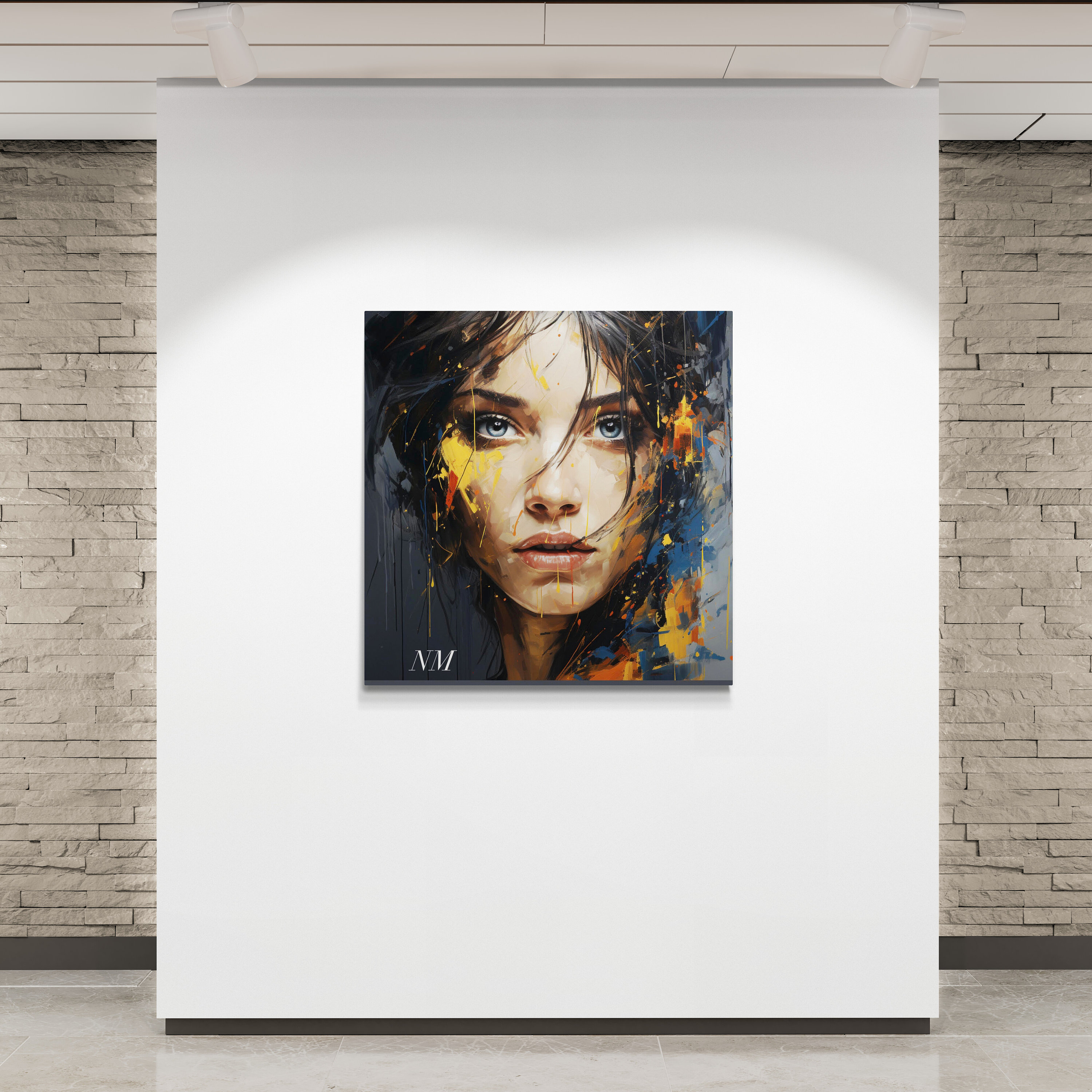 Woman Face Wall Art. ART Print. Painting for a Beauty Etsy