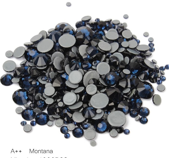 Hot Fix Mix Ss6, Ss10, Ss16, Ss20 Ss30 Montana Rhinestones for Clothes,  Dance Costumes, Rhinestones for Gymnastic Leotards Decor. 