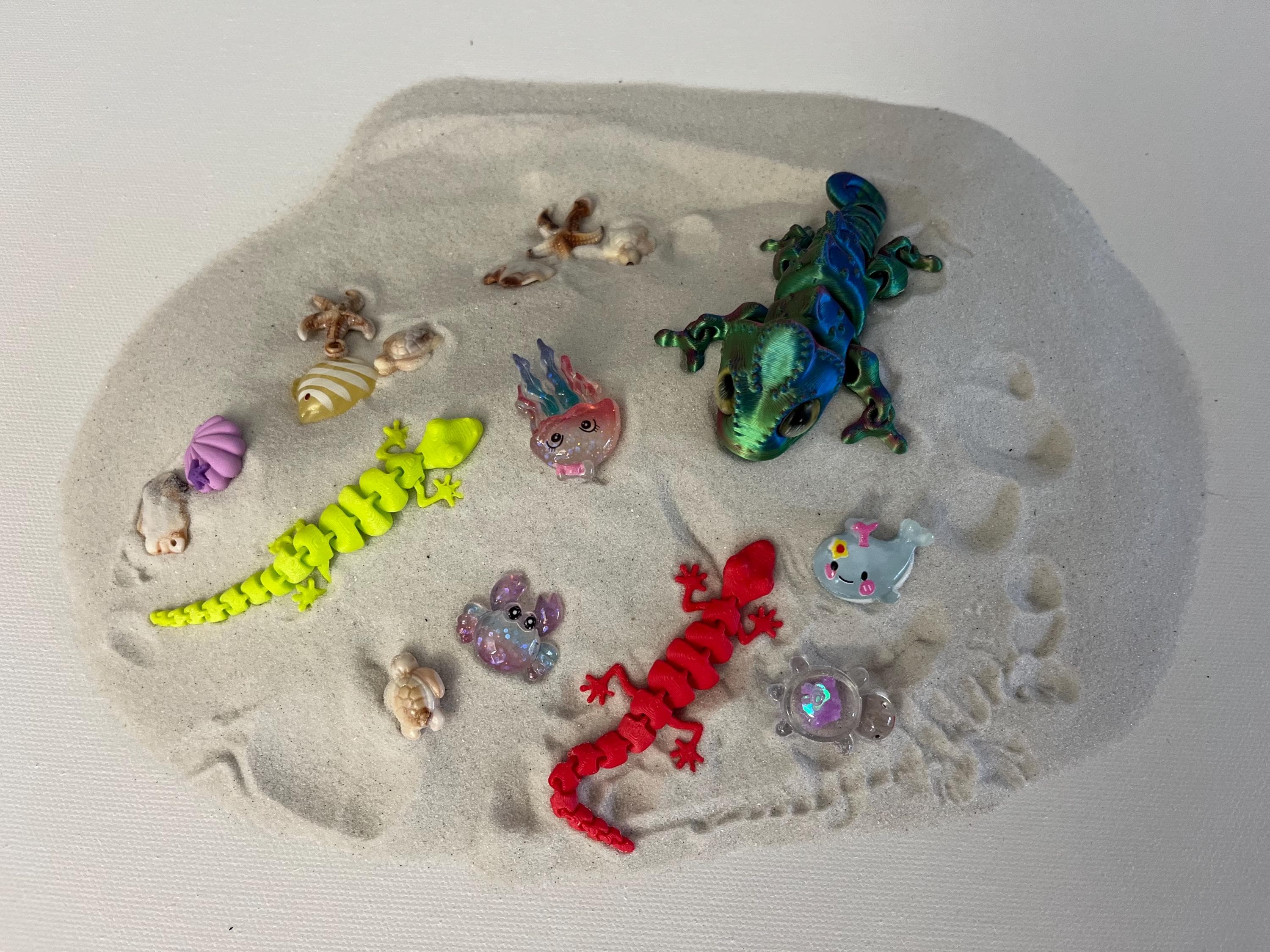 Lizard Sensory Ocean Sensory Sand Play Kit, Florida Beach Sand, Toy Lizards - Etsy