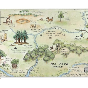 100 Acre Wood-Winnie the Pooh-Nursery Area Rug