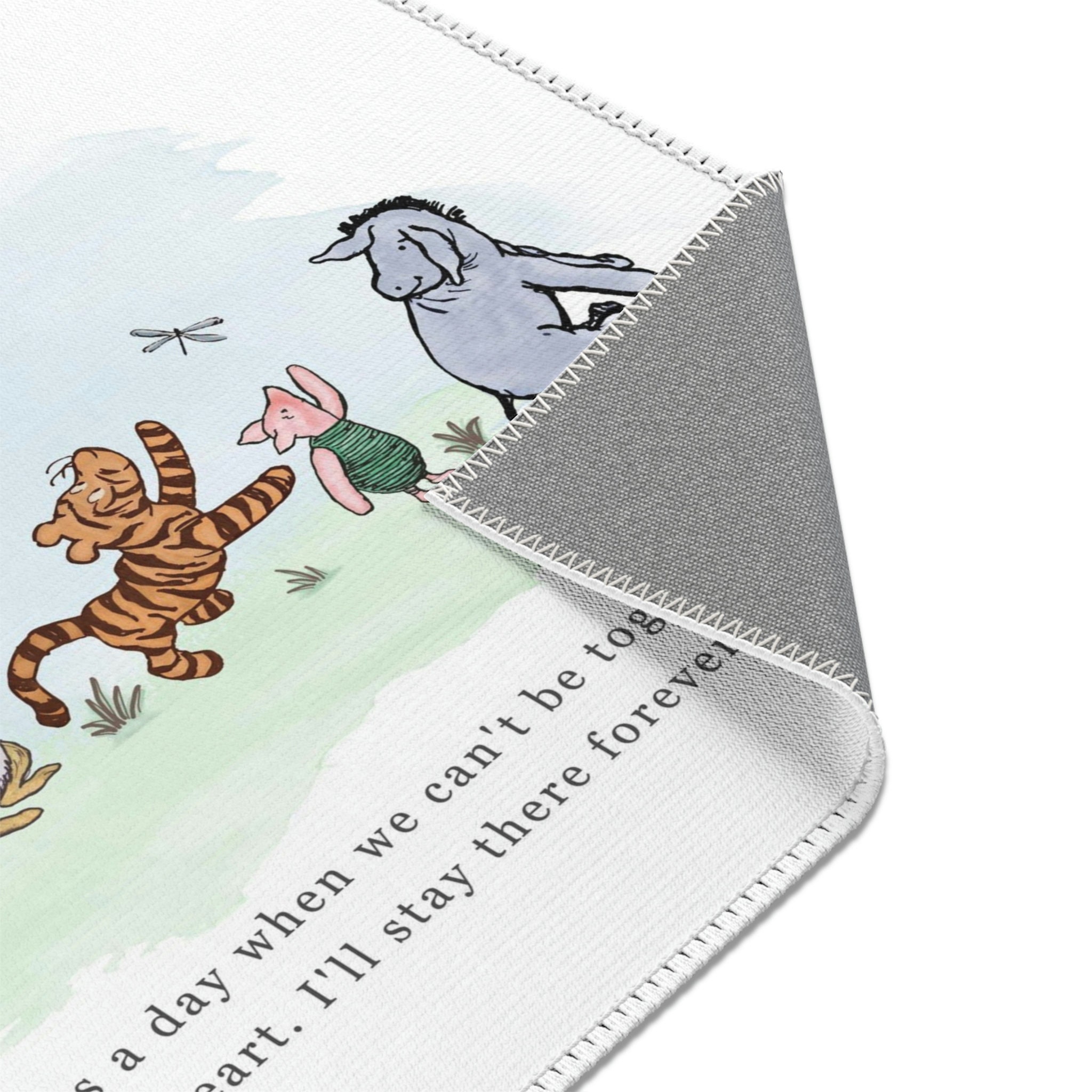 Classic Winnie the Pooh & Friends Nursery Area Rug With Caring Sentiment Etsy