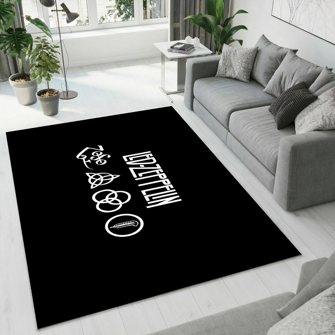 Led Zeppelin, Led Zeppelin Rug, Rock Music Rug, Rock Music Gift, Rug