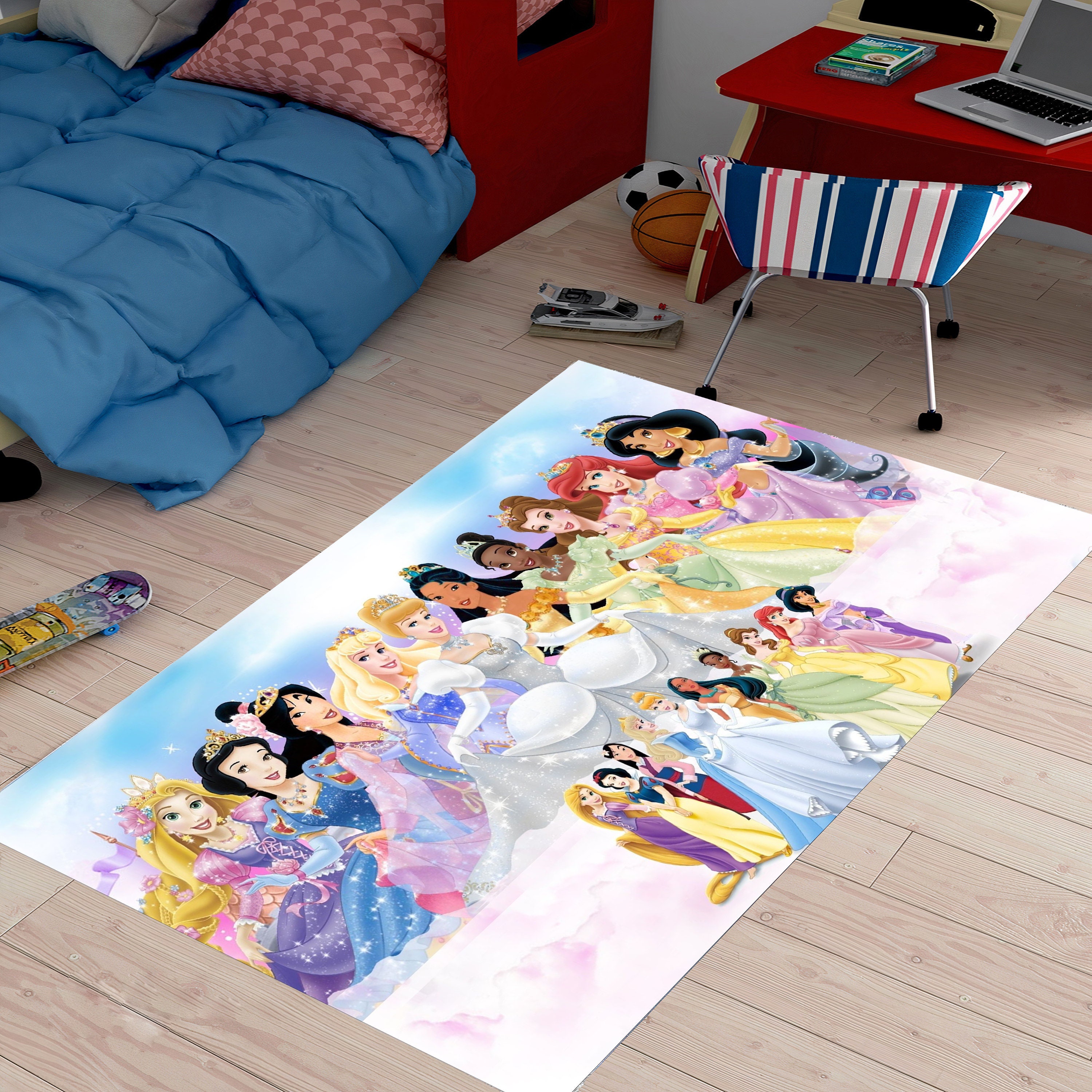 Discover Disney Princesses, Kids Room Rug, Rapunzel Rug, Snow White, Ariel Rug, Fa Mulan Rug, Girl Room Rug, Cute Rug, Nursery Rug, Kids Room Decor
