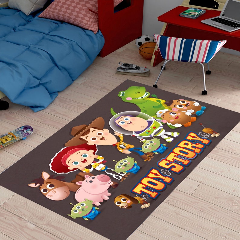 Toy Story Toy Story Rug Kids Room Rug Sheriff Woody Etsy