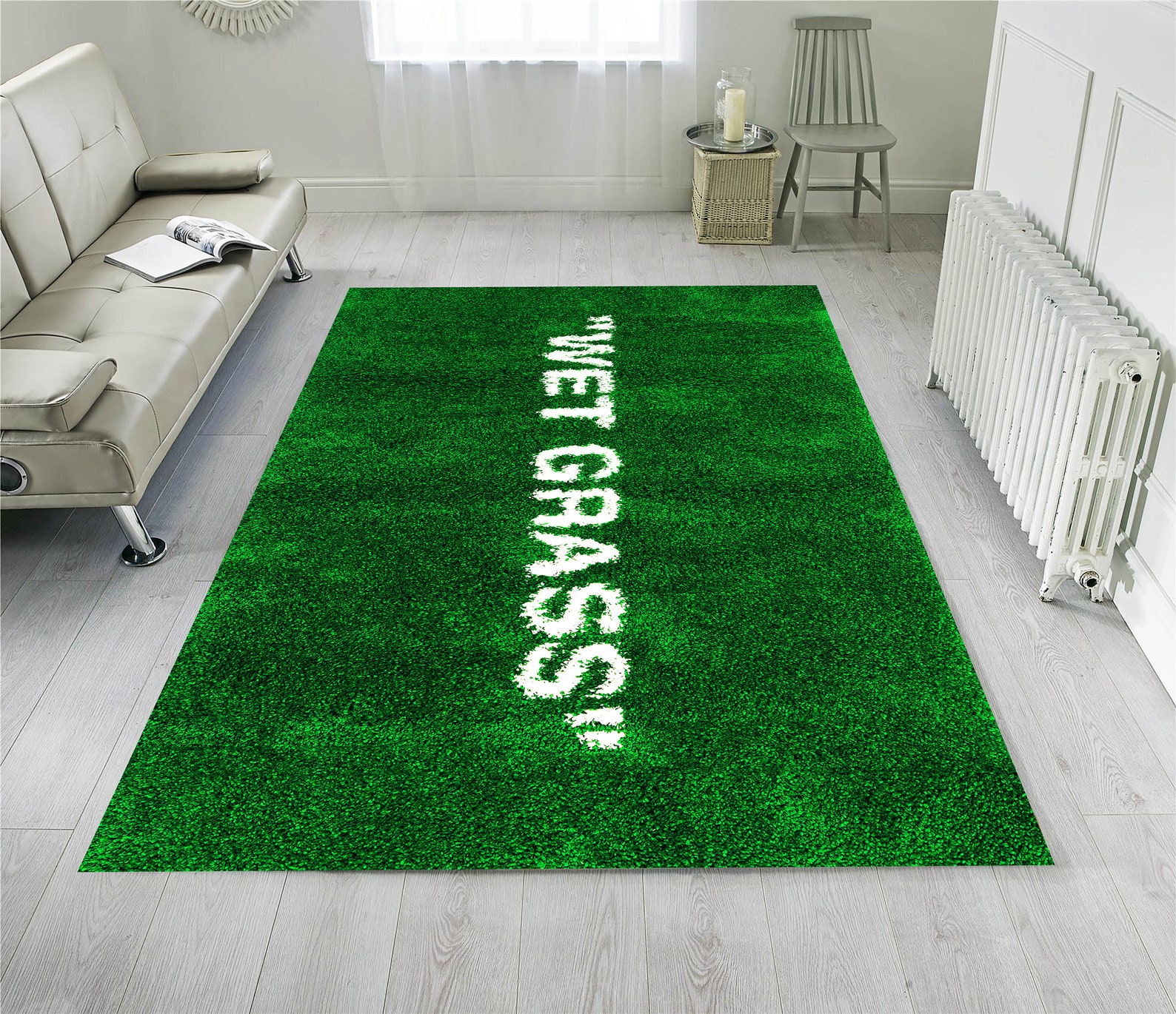 Wet Grass Rug Wet Grass Carpet Wet Grass Modern Rug Area - Etsy