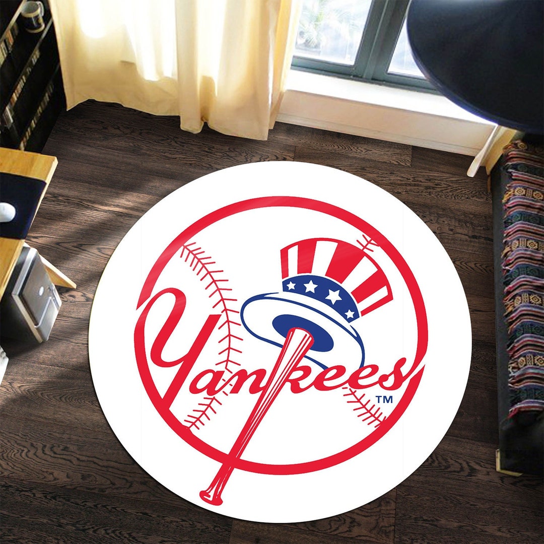 New York Yankees, New York Yankees Round Rug, Baseball Gifts, Round