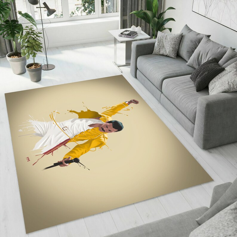Freddie Mercury Freddie Mercury Rug Queen Band Queen Band Etsy