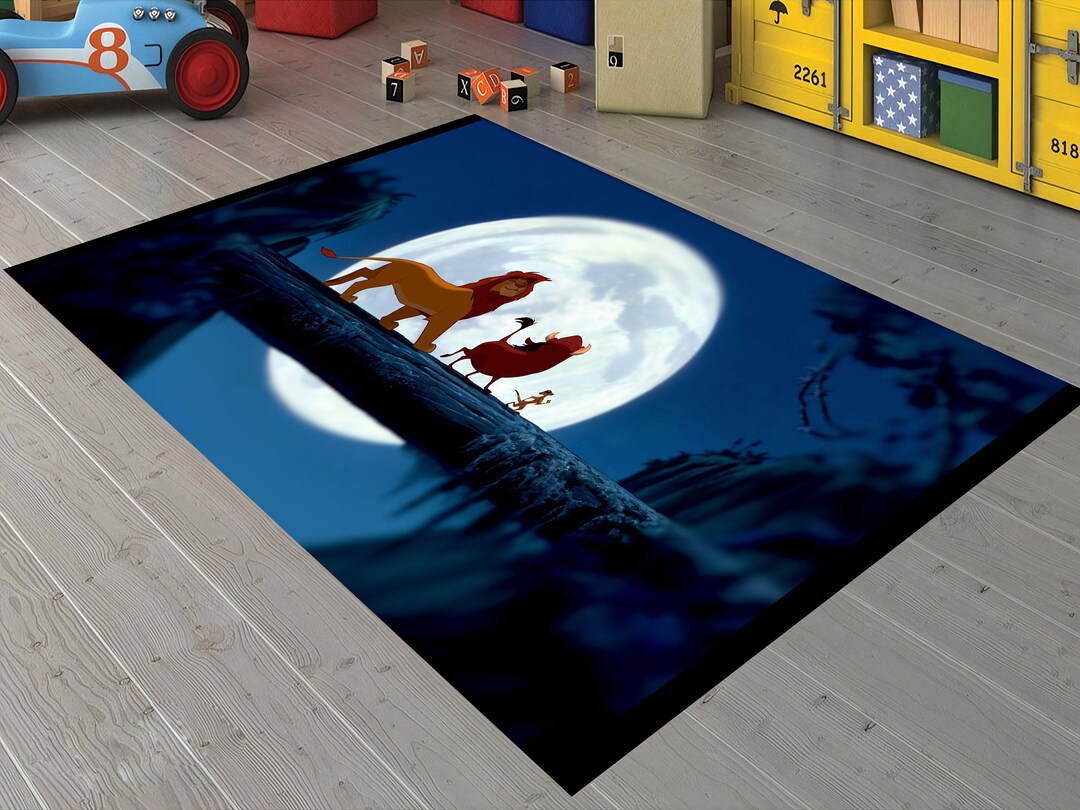 Disney Lion King Lion King Rug Kids Room Rug Nursery Rug Etsy