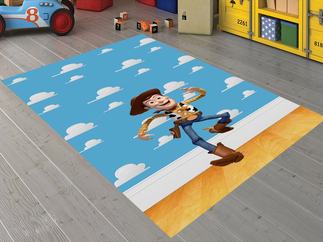 Toy Story Toy Story Rug Kids Room Rug Sheriff Woody Etsy