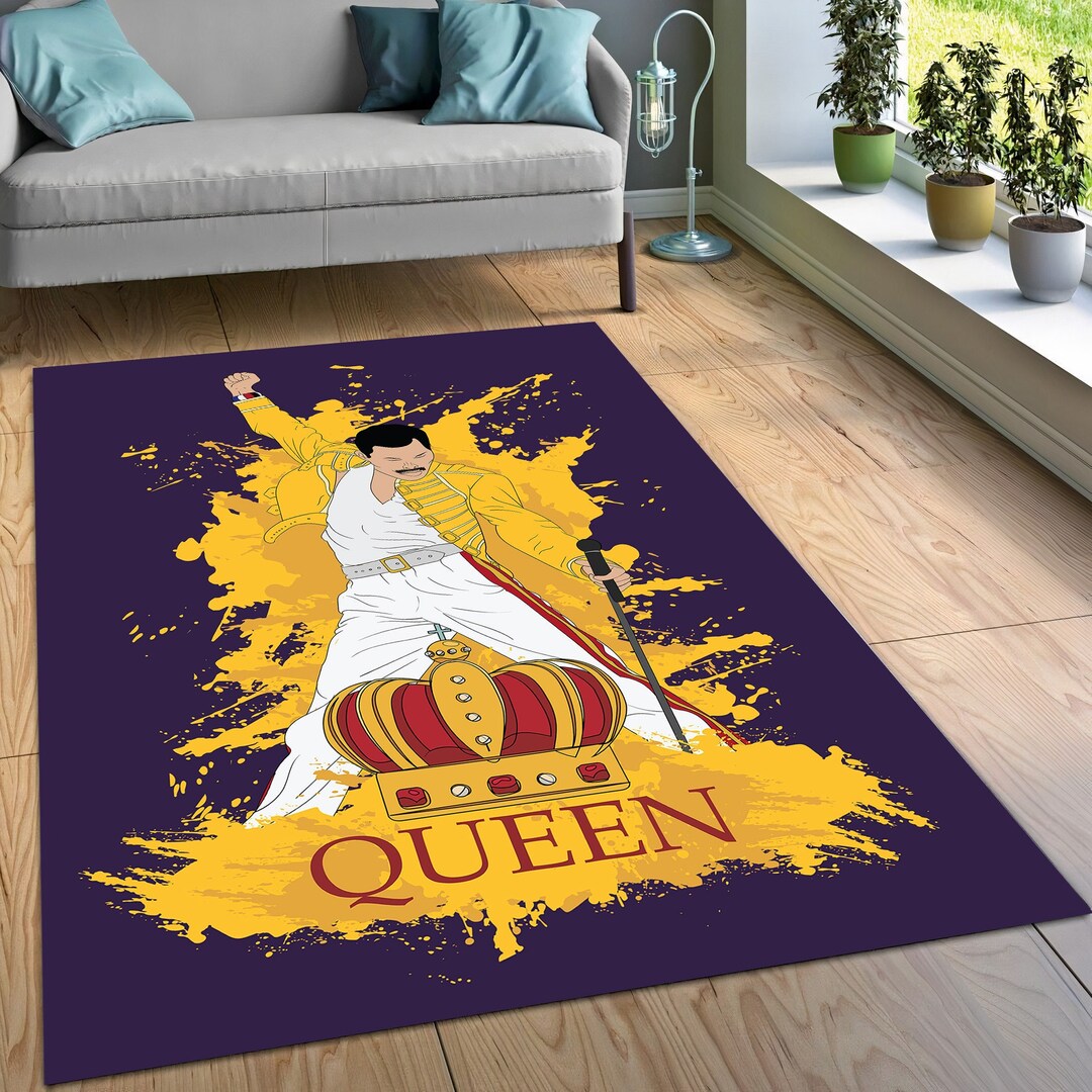 Freddie Mercury Freddie Mercury Rug Queen Band Queen Band Etsy