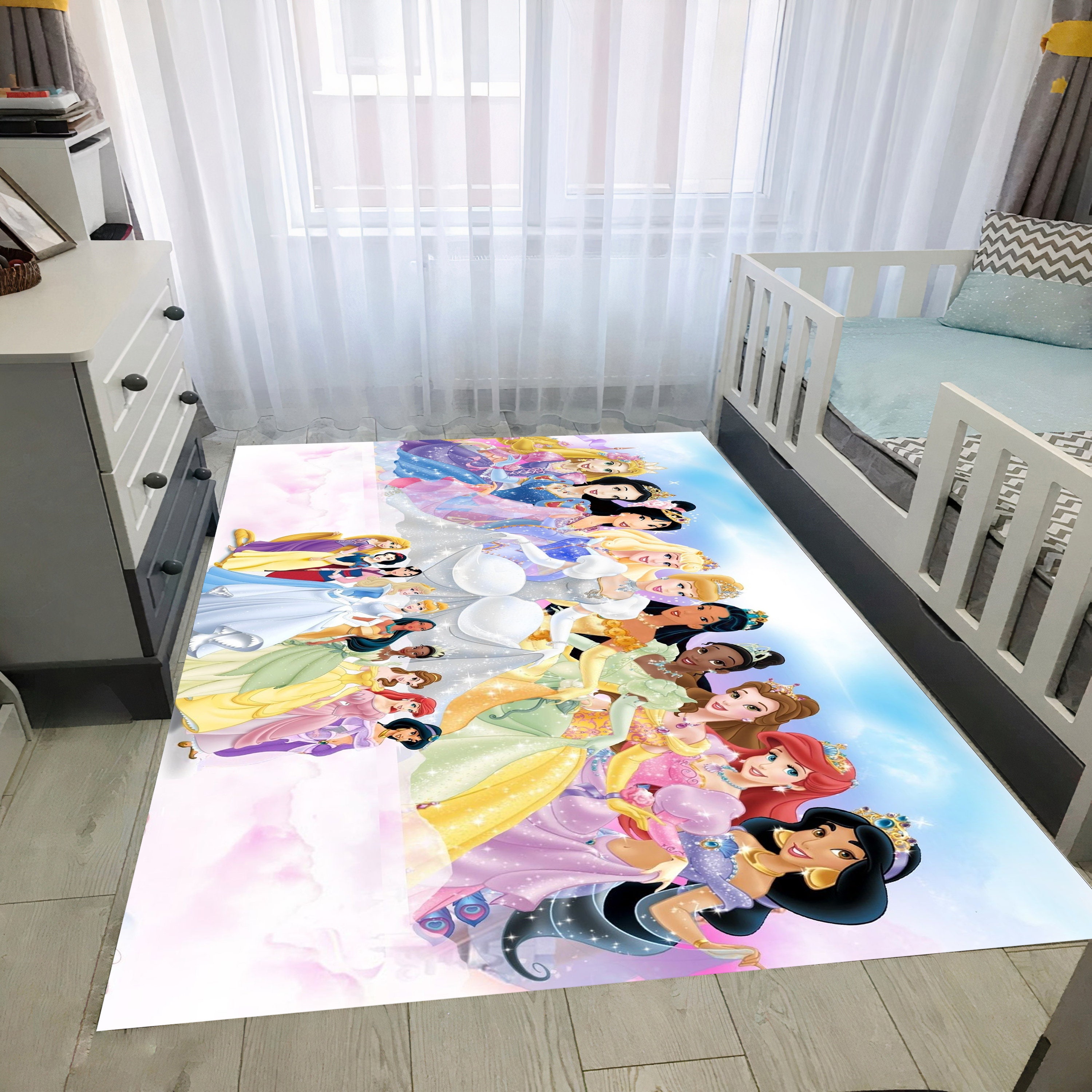 Discover Disney Princesses, Kids Room Rug, Rapunzel Rug, Snow White, Ariel Rug, Fa Mulan Rug, Girl Room Rug, Cute Rug, Nursery Rug, Kids Room Decor