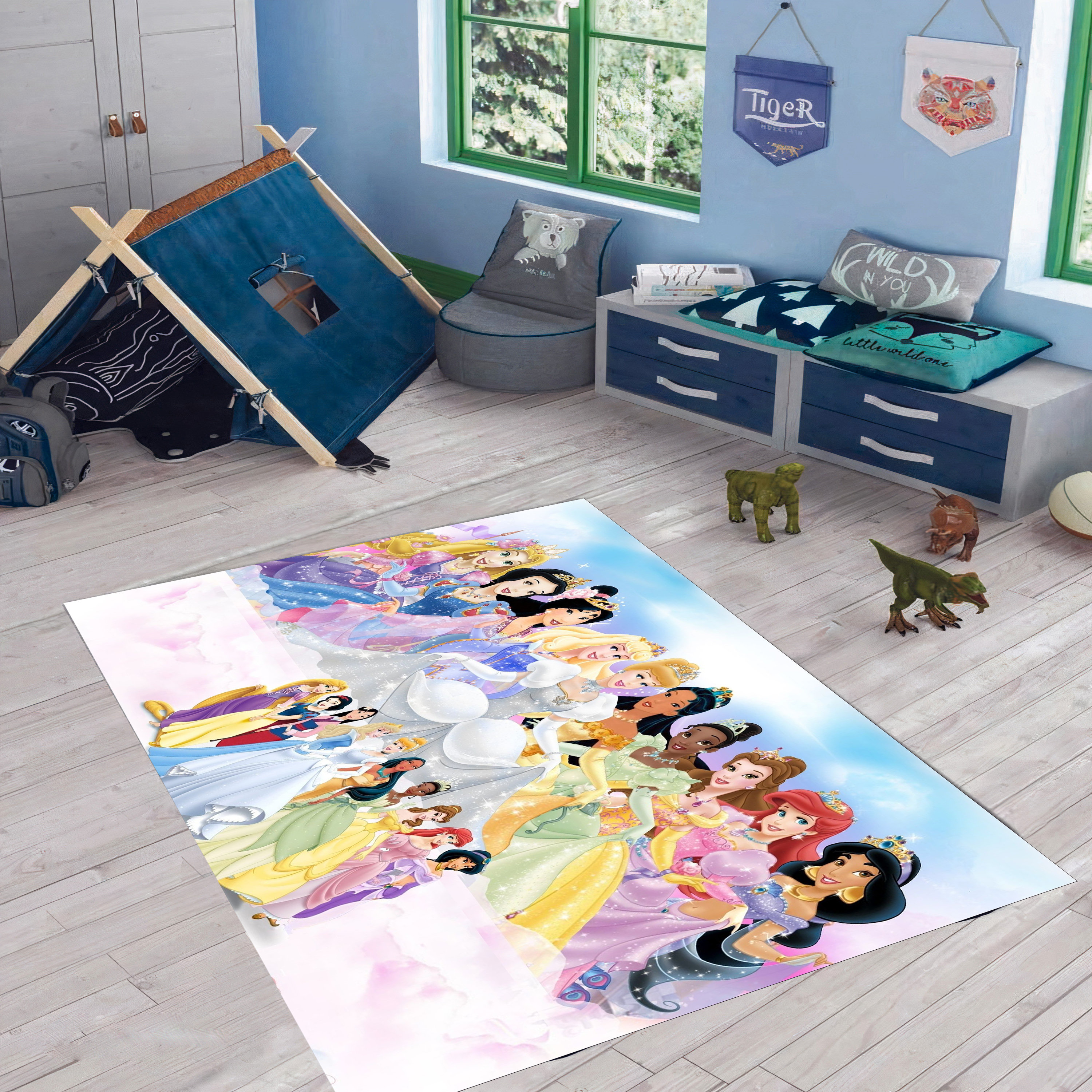 Discover Disney Princesses, Kids Room Rug, Rapunzel Rug, Snow White, Ariel Rug, Fa Mulan Rug, Girl Room Rug, Cute Rug, Nursery Rug, Kids Room Decor