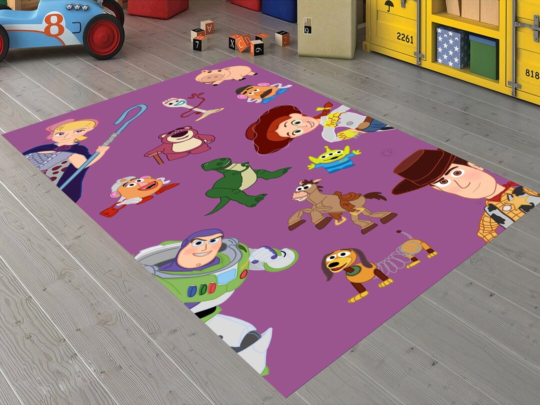 Toy Story Toy Story Rug Kids Room Rug Sheriff Woody Etsy