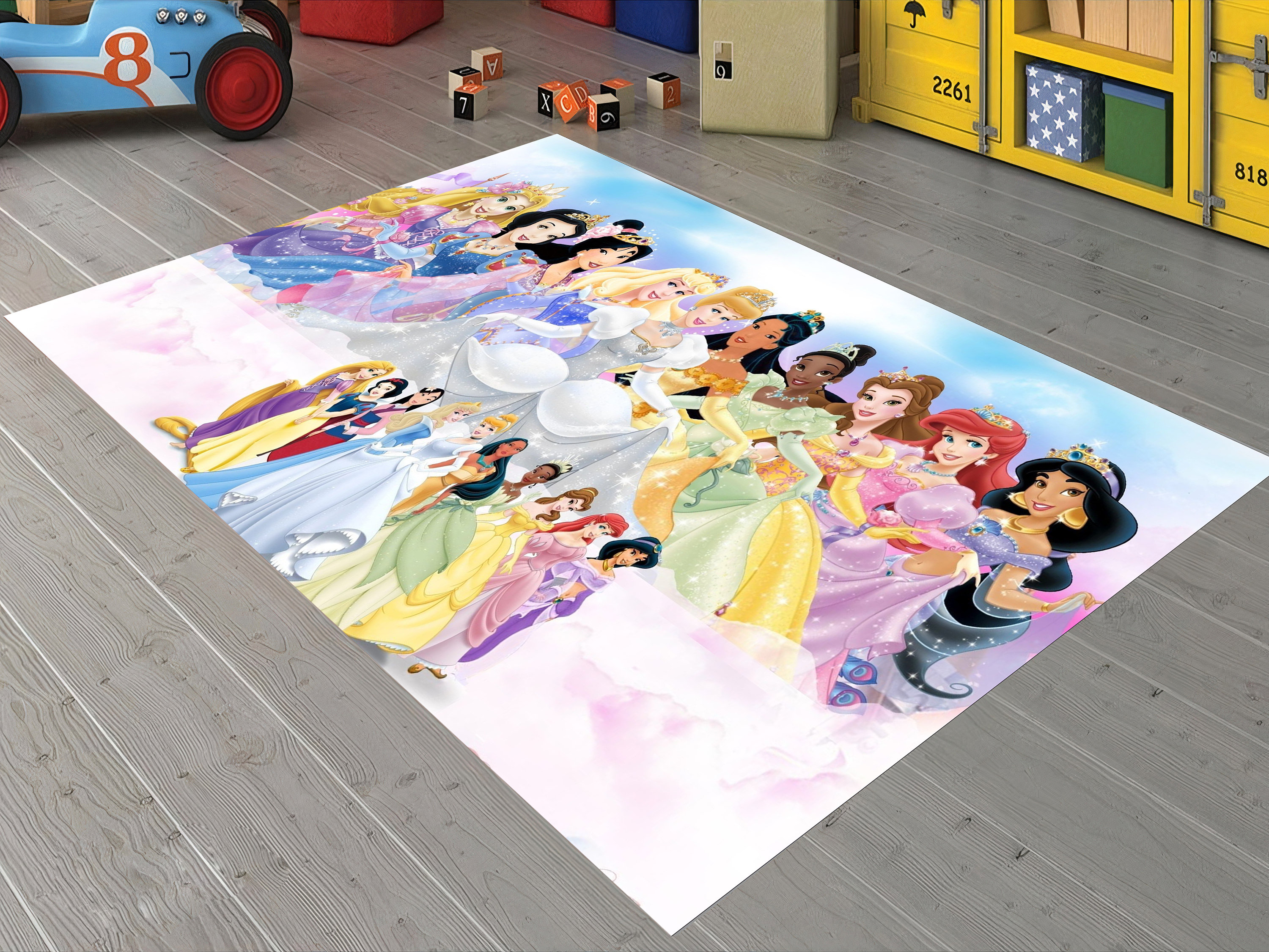 Discover Disney Princesses, Kids Room Rug, Rapunzel Rug, Snow White, Ariel Rug, Fa Mulan Rug, Girl Room Rug, Cute Rug, Nursery Rug, Kids Room Decor