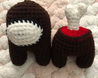Conjunto de peluche amigurumi de Among Us España