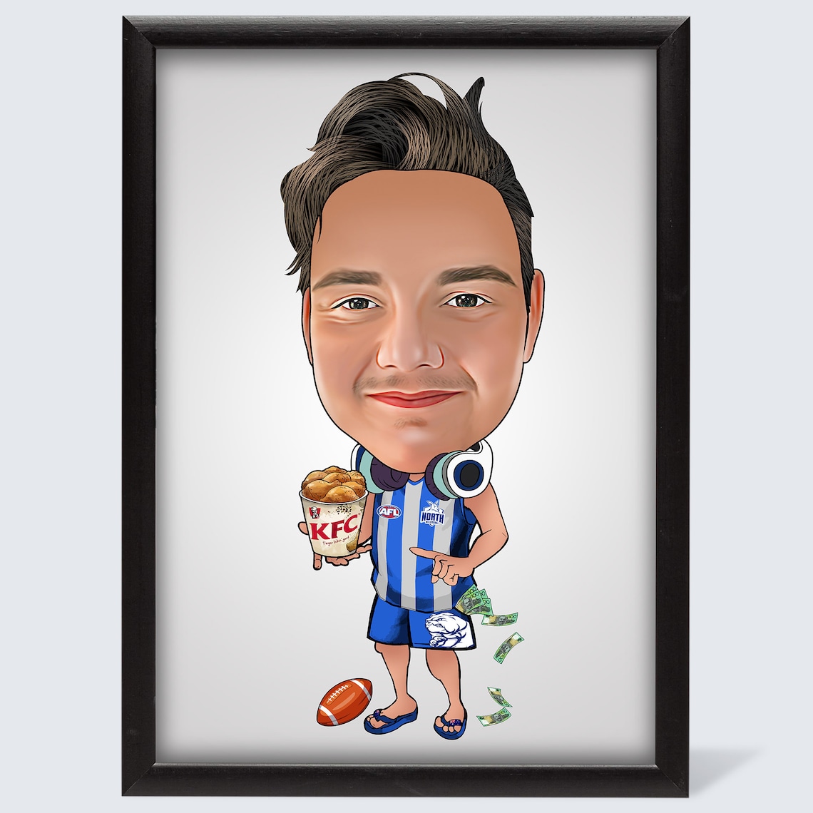 Sports Caricature Basketball Cricket Cheerleaders Soccer Etsy