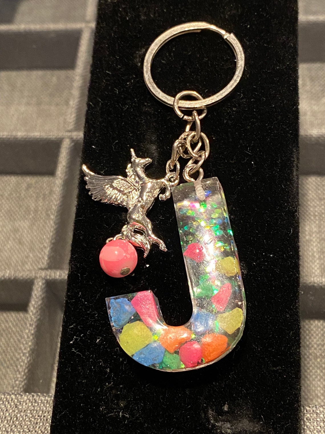 Unicorn Neon Keychain Etsy
