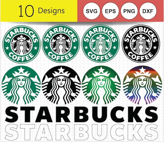 starbucks svg clipart printable vinyl stickercut files for etsy