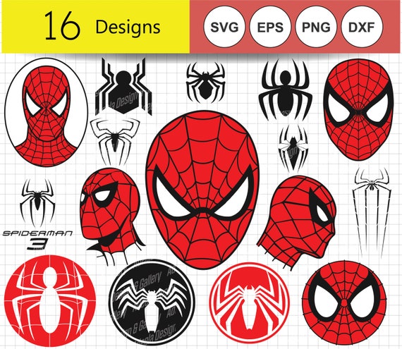 Spiderman SVG EPSPNG Clipart Printable Vinyl/ Stickercut - Etsy Israel
