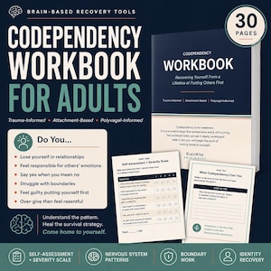 Codependency Workbook for Adults | Fawn Response & People Pleasing Recovery | Trauma-Informed Boundaries PDF Download