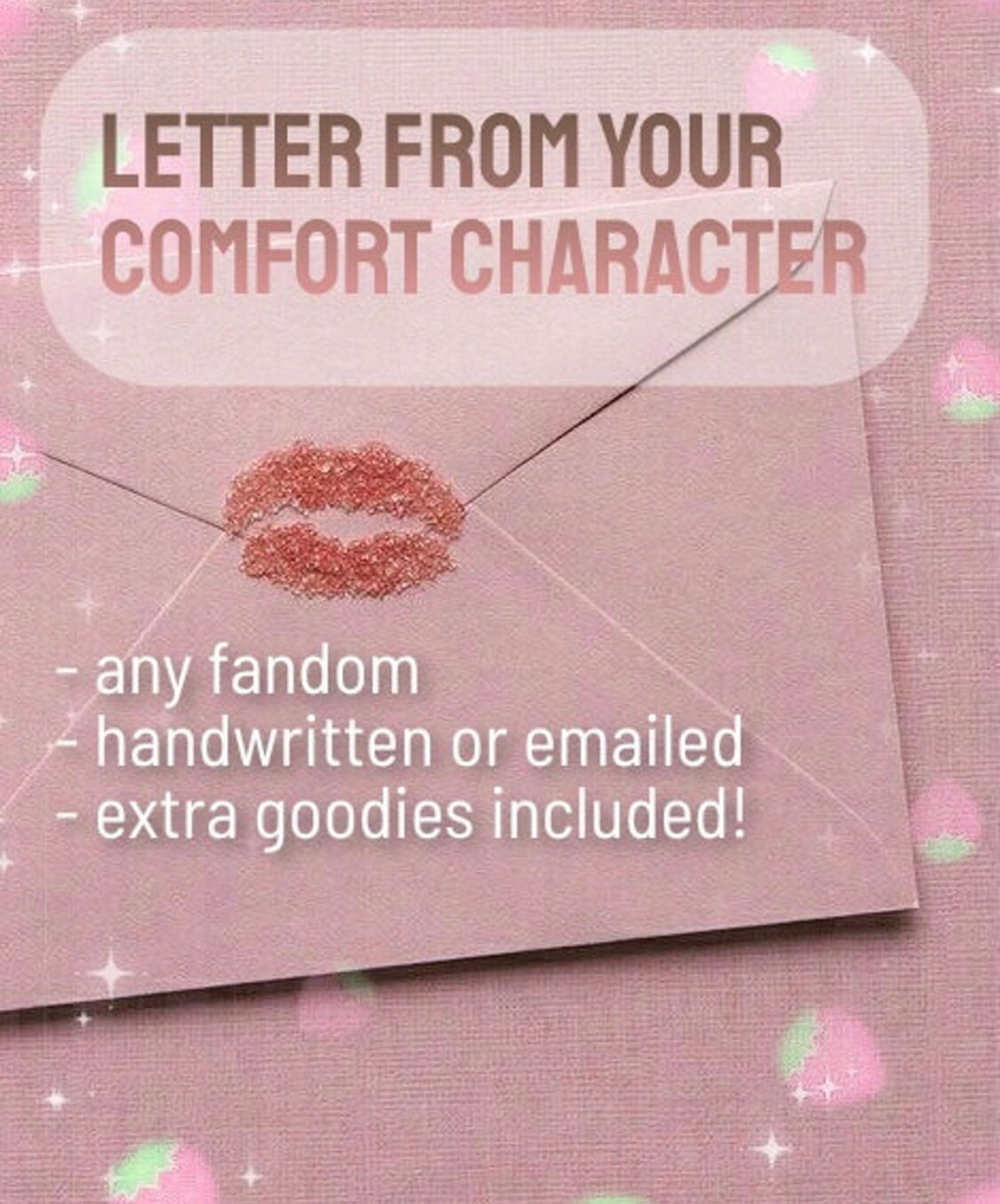 Comfort Character Letter Etsy