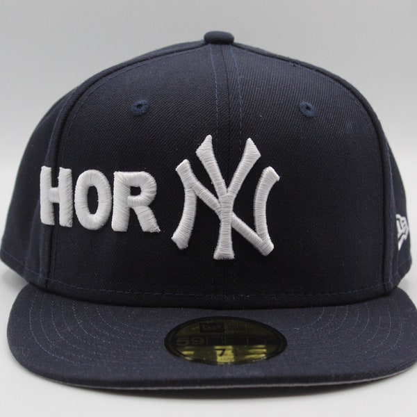 Custom New york yankees "HORNY" fitted