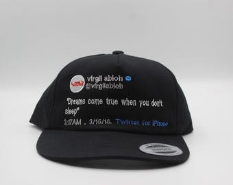 Kundenspezifischer Virgil abloh cotter Hut