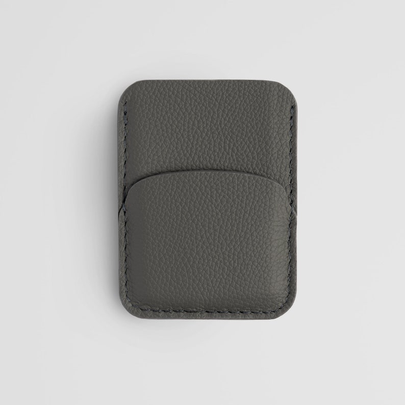 Cartera minimalista para tarjetas marrón para hombres y mujeres – Tarjetero personalizado – Cartera delgada para tarjetas – Cartera unisex para tarjetas imagen 10