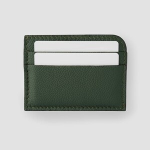 Cartera de tarjeta delgada para hombres y mujeres–Titular de tarjeta de crédito personalizado– Monedero de cuero para efectivo-EDC imagen 6