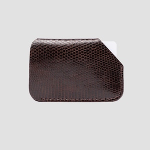 Mini Salamander Slide Wallet - Slide Wallet Leder Kartenhalter schlanke Brieftasche Minimalistische Lederbrieftasche Herren-Kartenhalter Damen-Brieftasche