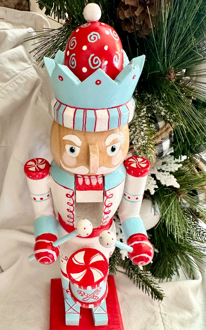 Peppermint Swirl Nutcracker Etsy