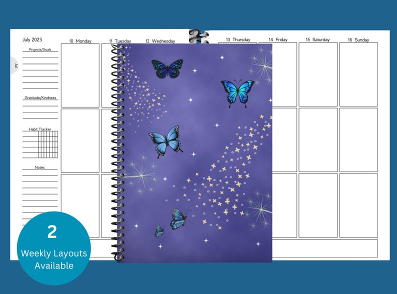 Magic Weekly Planner 20232024 Customizable Planner Etsy