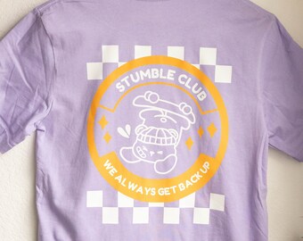 Stumble Club Skateboarding Bear Shirt | Cute Shirt | Screen Printed (B-Grade)