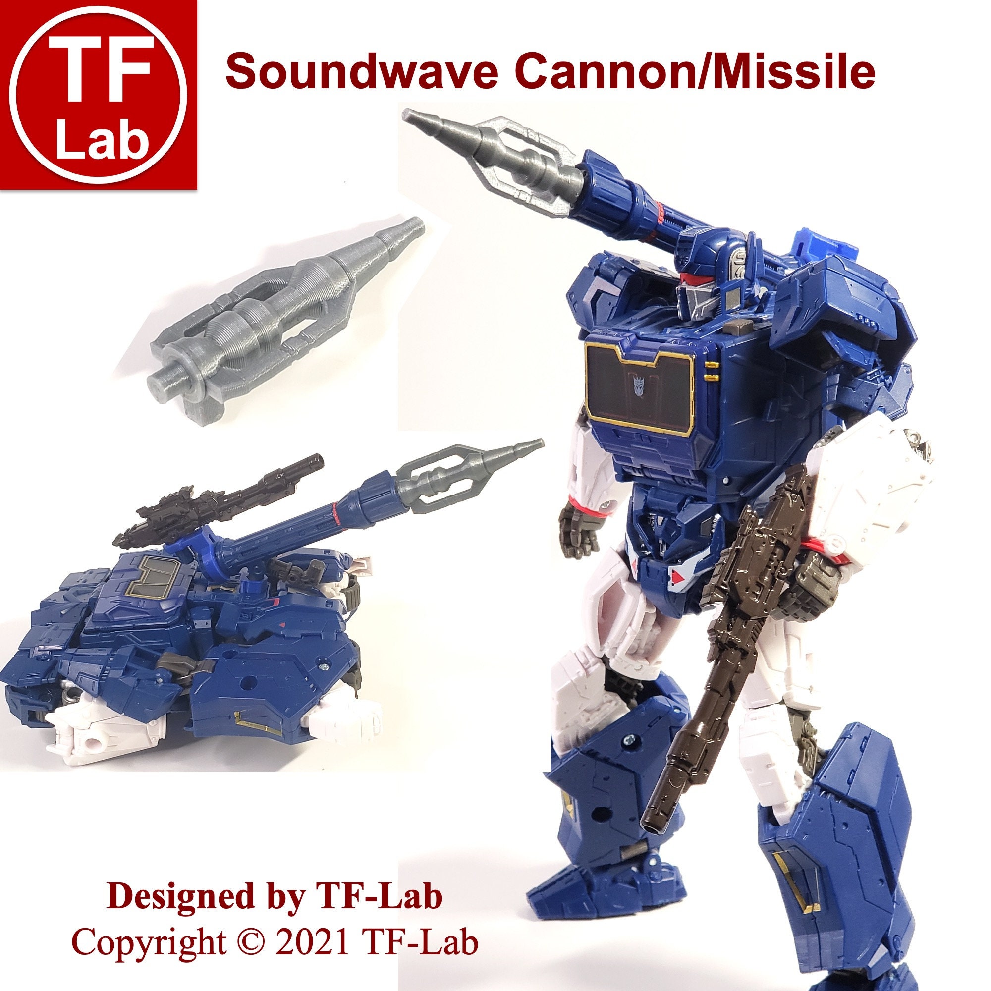 Transformers Studio Series SS 83 Soundwave Tank Cannon