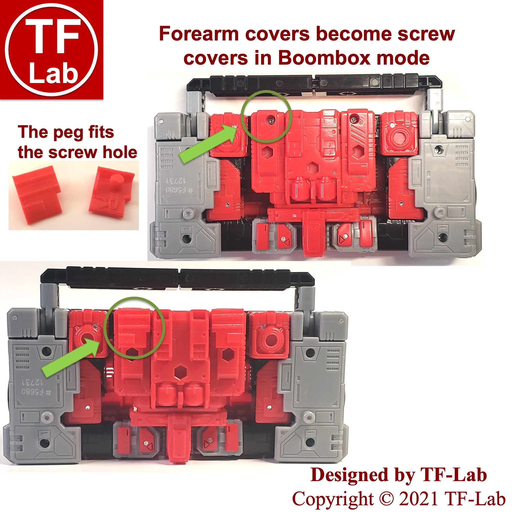 DIY Upgrade Arm Cover Kit For Kingdom Blaster Legacy Eject Rewind - 3D PVC, 2021 Series