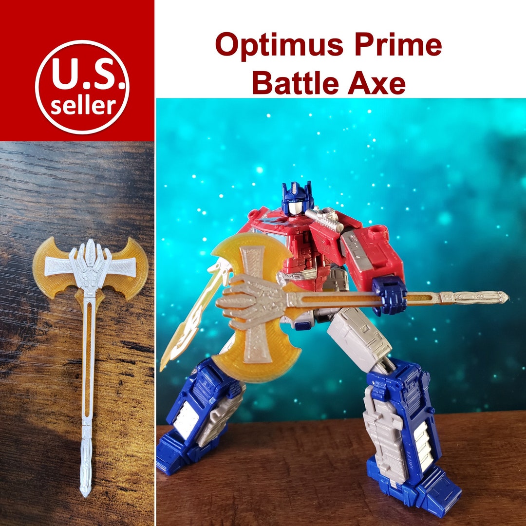 Battle Energon Axe for Optimus Prime Upgrade Kit Transformers War for Cybertron Kingdom/siege