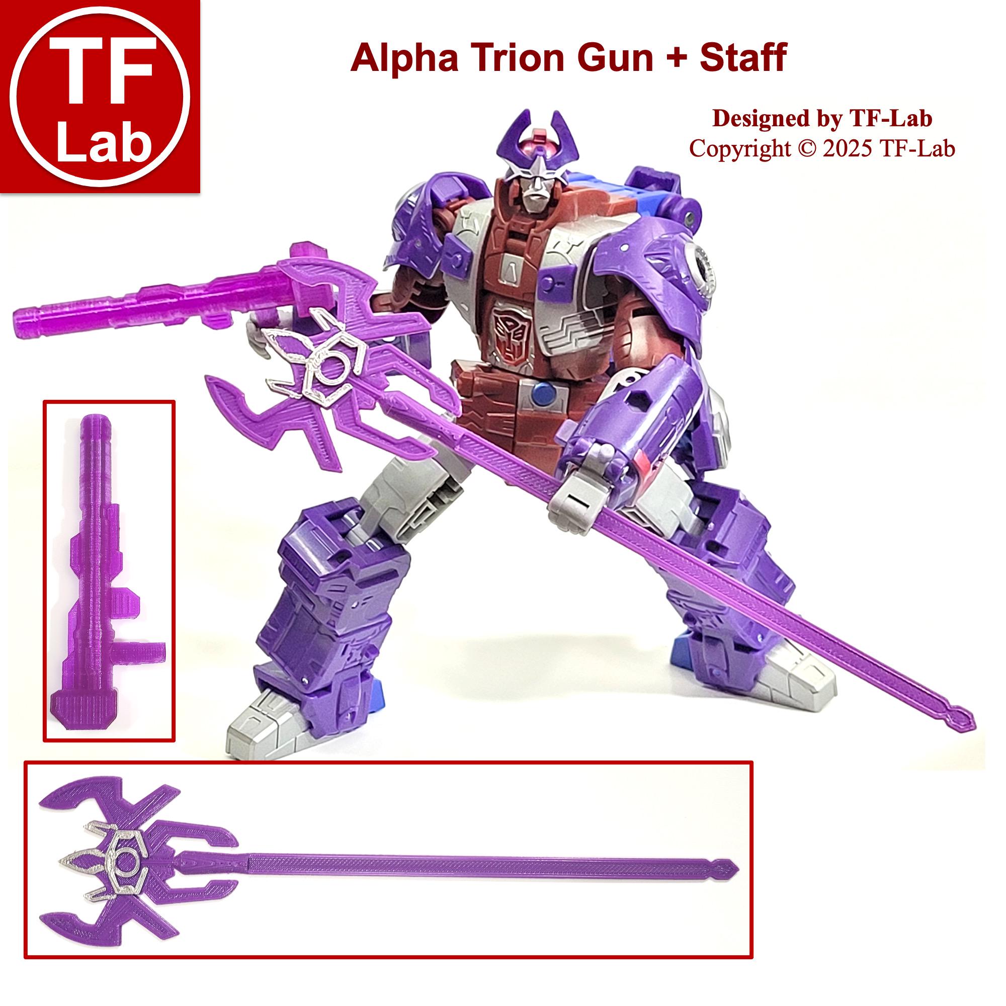 Gun + Staff Kit for Transformers Age of the Primes the Thirteen Alpha ...