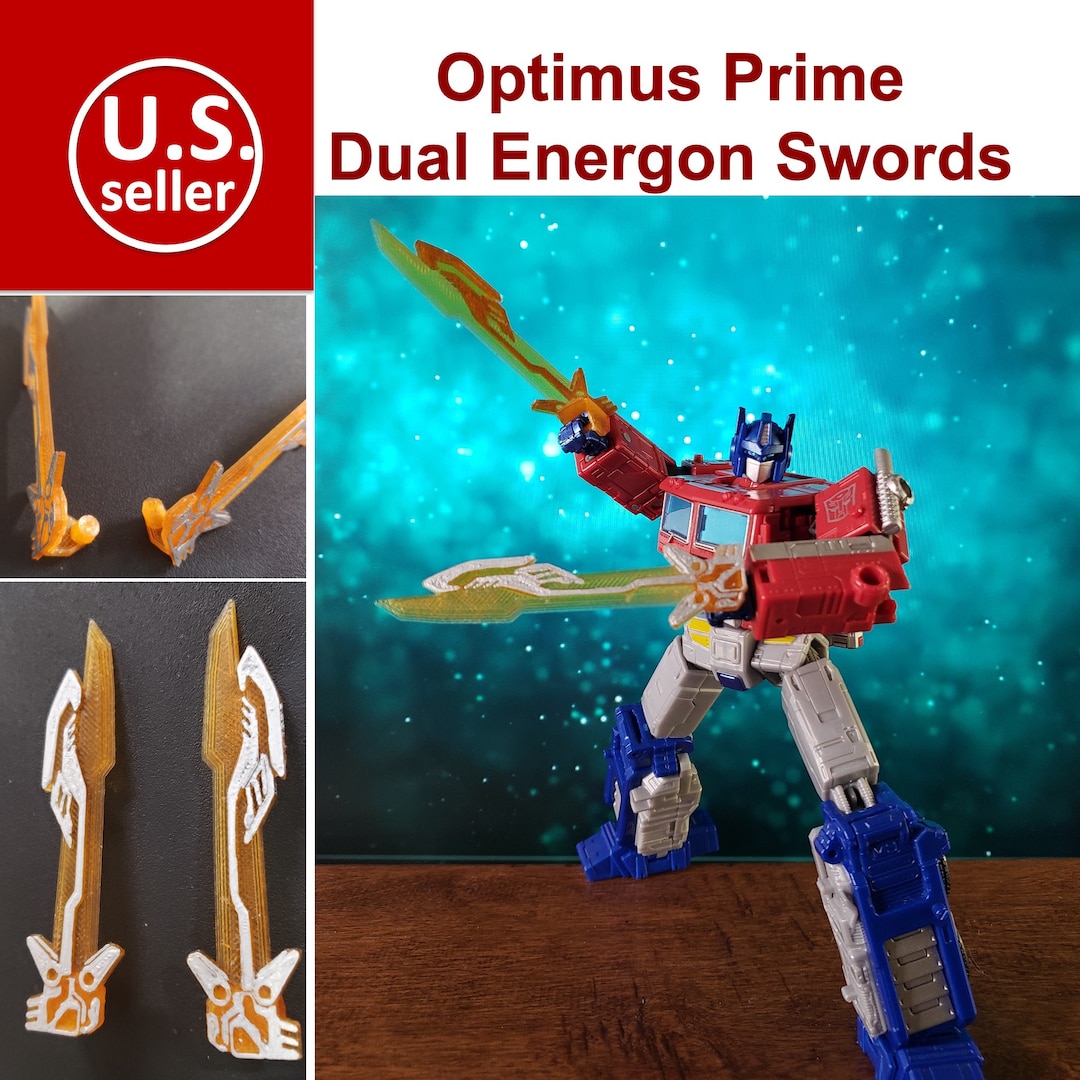 Dual Energon Sword for Optimus Prime Upgrade Kit Transformers Kingdom
