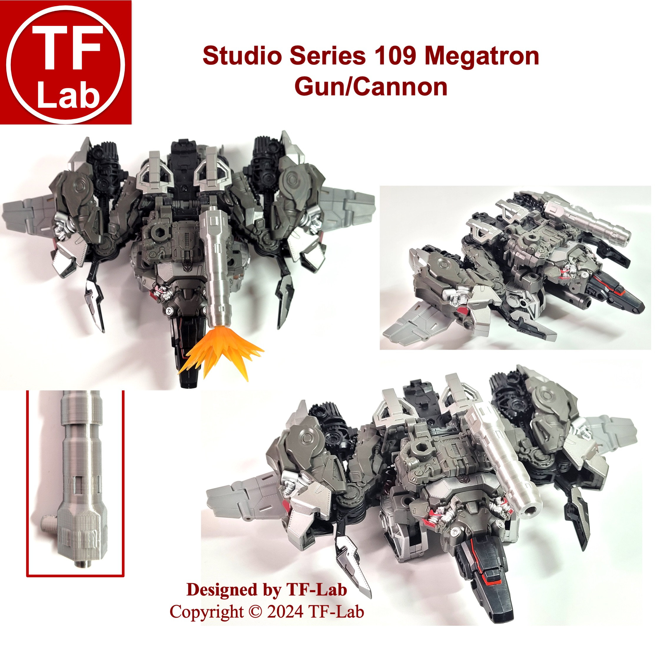 Studio Series SS 109 Megatron Cannon + Sword Upgrade Kit