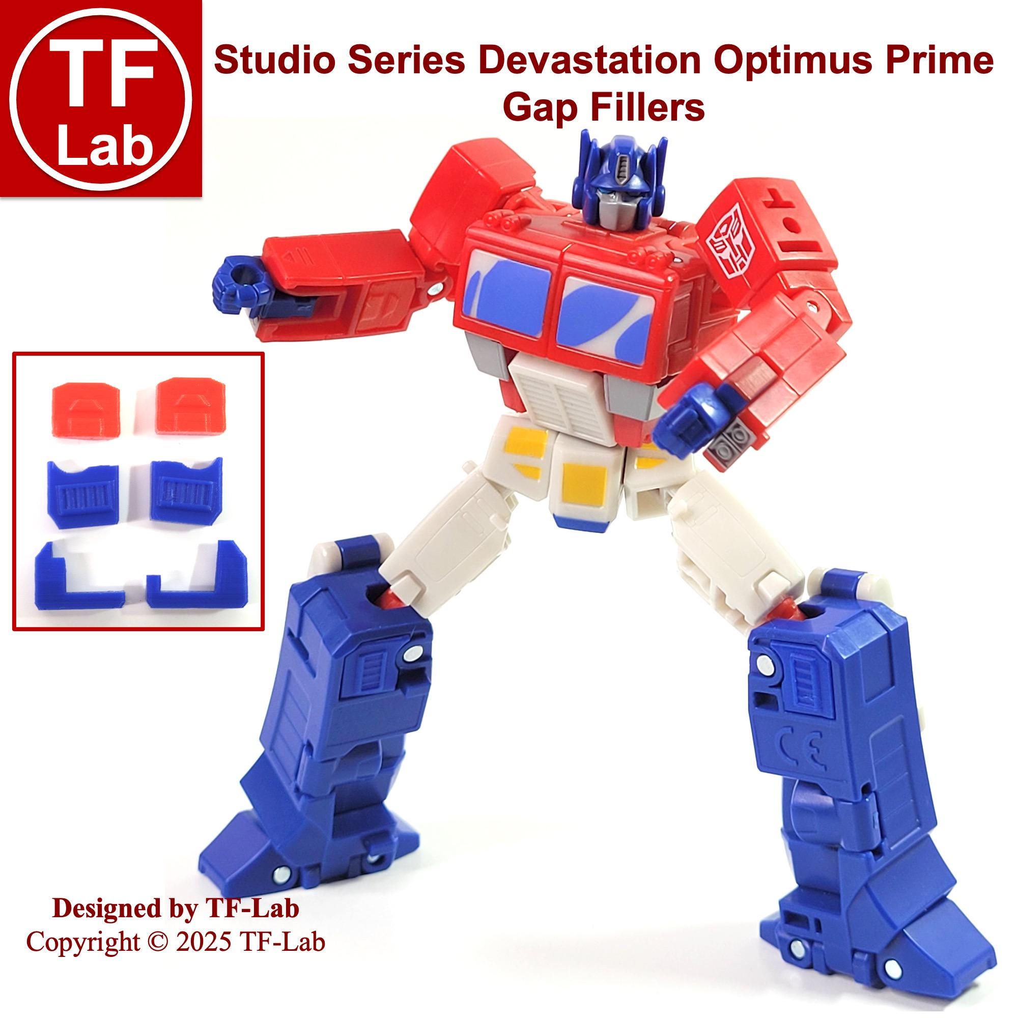 Gap Fillers/Covers for Transformers Optimus Prime Devastation Studio Series